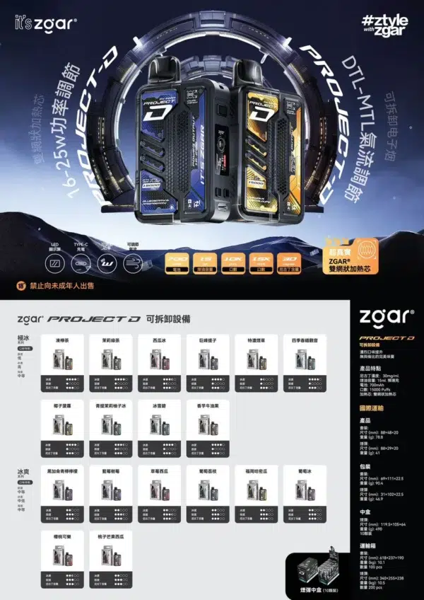 【NEW】冰熊卡帶15000口抛棄式電子煙